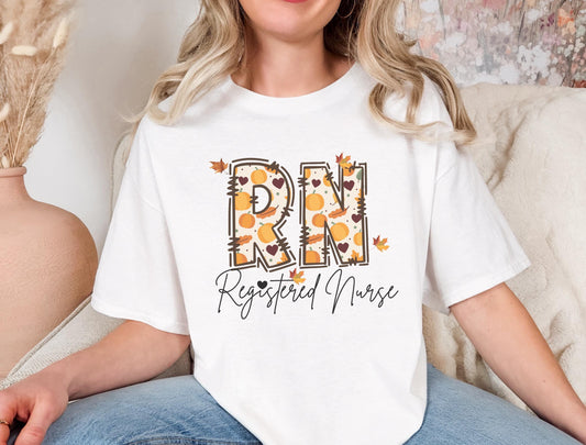 Fall Pumpkin Registered Nurse T-Shirt