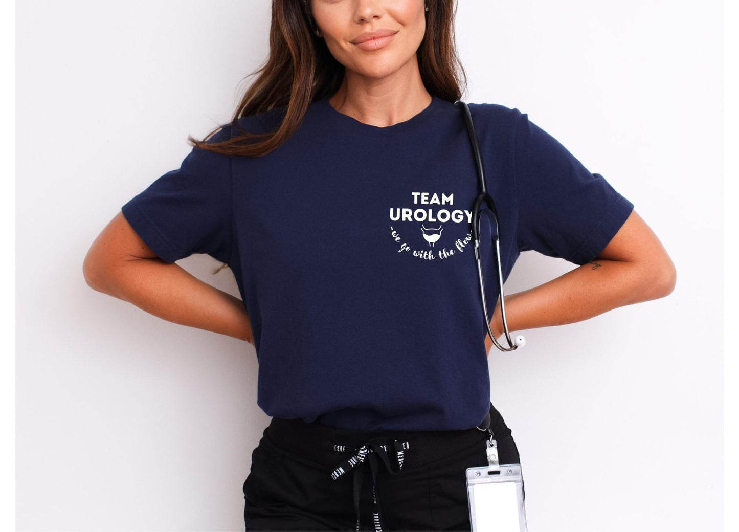 Team Urology We Go With The Flow Nurse T-Shirt