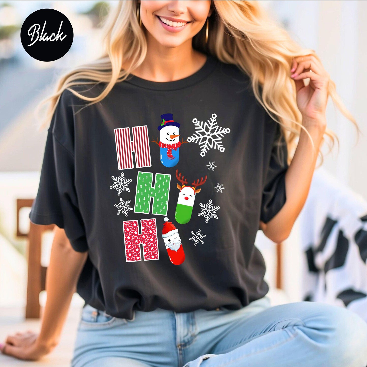 Ho Ho Ho Christmas Pharmacist Nurse T-Shirt