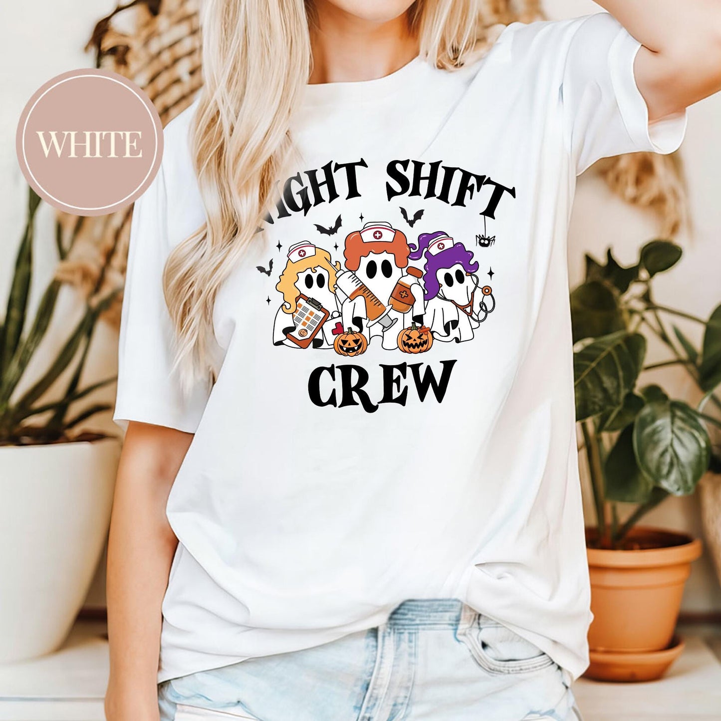 Night Shift Crew Halloween Nurse T-Shirt