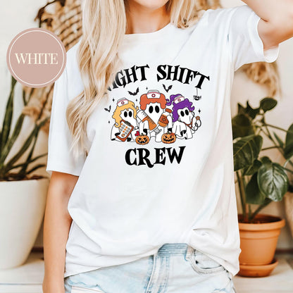 Night Shift Crew Halloween Nurse T-Shirt