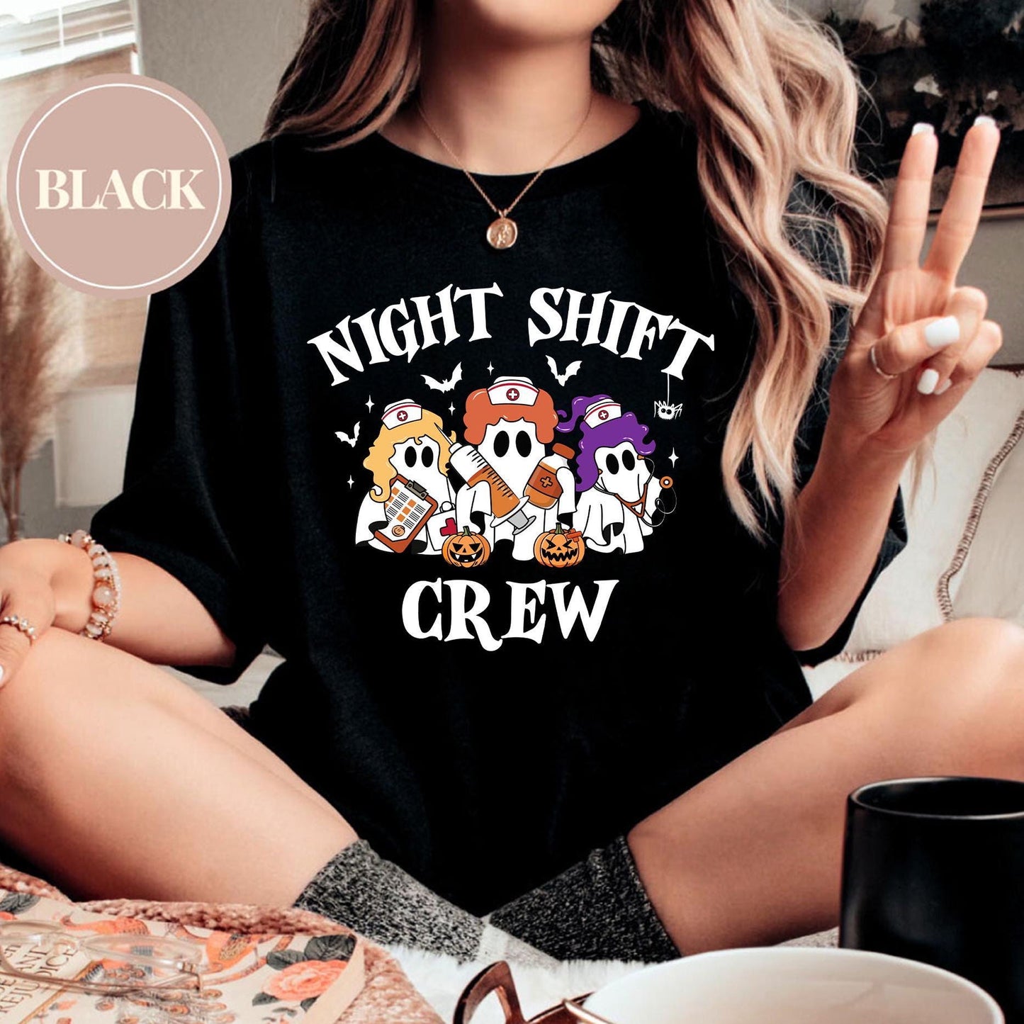 Night Shift Crew Halloween Nurse T-Shirt