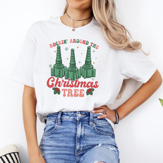 Rockin' Around The Christmas Tree Nurse T-Shirt