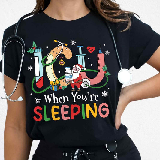 ICU When You're Sleeping ICU Nurse T-Shirt