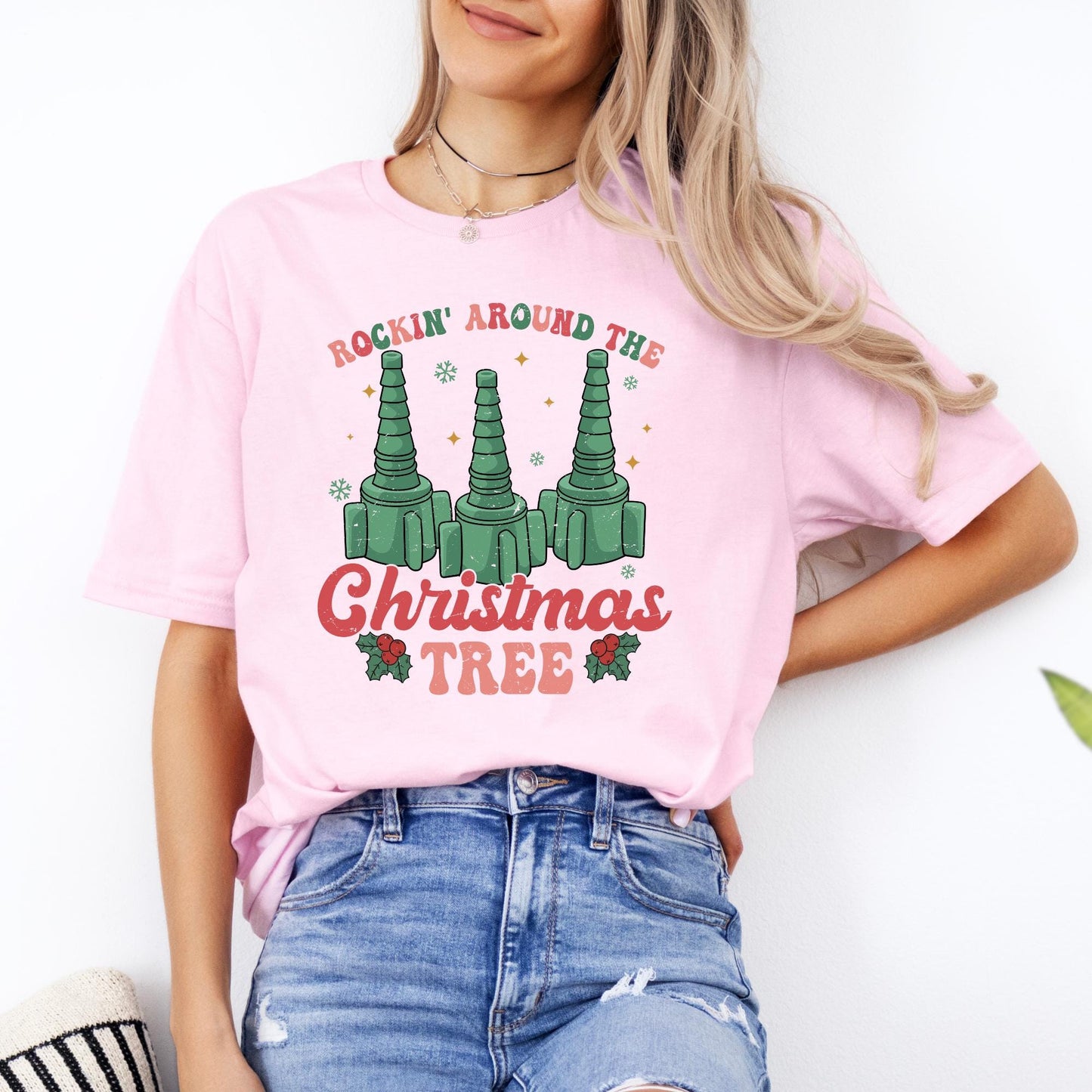 Rockin' Around The Christmas Tree Nurse T-Shirt